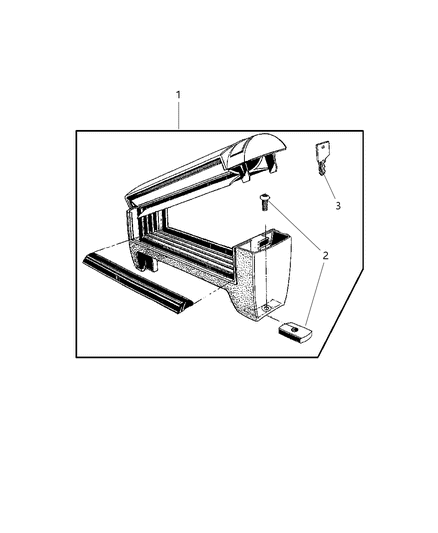 2002 Dodge Intrepid Ski Carrier - Roof Mount Diagram 2