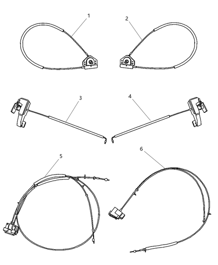 2016 Ram 2500 Load Floor/Kneel & Table Position Cables Diagram