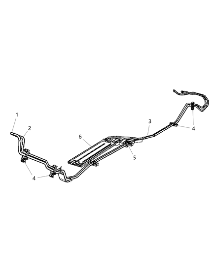 2008 Dodge Caliber Fuel Lines & Related Diagram 1