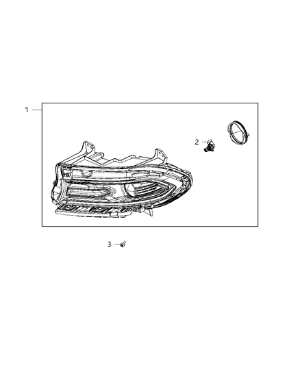 2020 Dodge Charger Lamp Diagram for 68410317AC