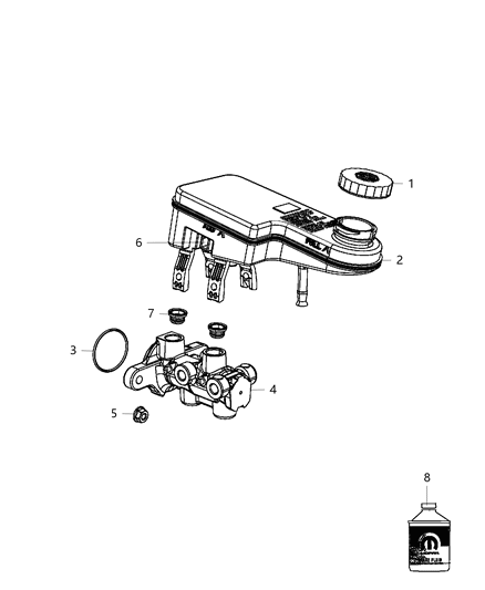 2015 Dodge Journey Master Cylinder Diagram