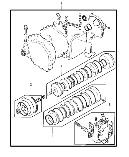 2004 Chrysler Sebring Seal Kits Diagram 1