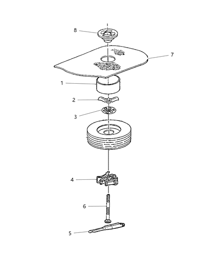 2000 Chrysler Cirrus Jack Stowage Diagram