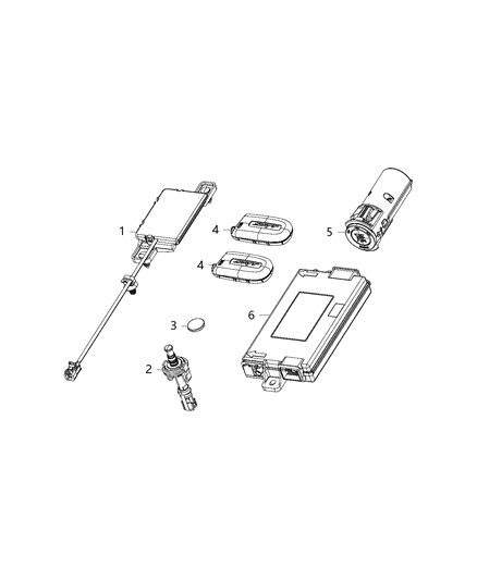 2016 Dodge Challenger Module, SRT Remote Start Diagram