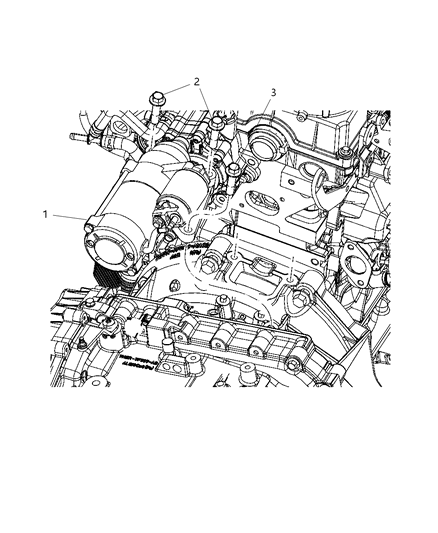 2010 Dodge Journey Starter & Related Parts Diagram 1