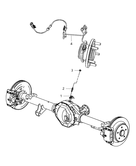 2012 Ram 3500 Cab Chassis Sensors - Brakes Diagram
