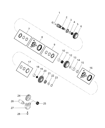 2019 Jeep Cherokee Sleeve-SYNCHRONIZER Diagram for 68321244AA