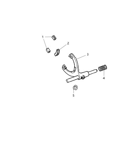 2009 Dodge Nitro Spring-Mode Fork Diagram for 68017808AA