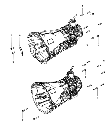 2018 Jeep Wrangler Mounting Bolts Diagram