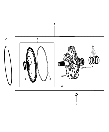 2019 Ram 2500 Oil Pump & Related Parts Diagram 4