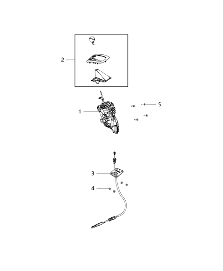 2021 Ram ProMaster 1500 Gearshift Controls Diagram 1