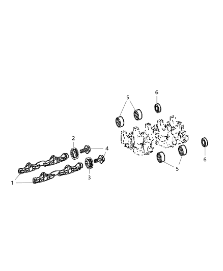 2011 Dodge Caliber Balance Shaft / Oil Pump Assembly Diagram 2