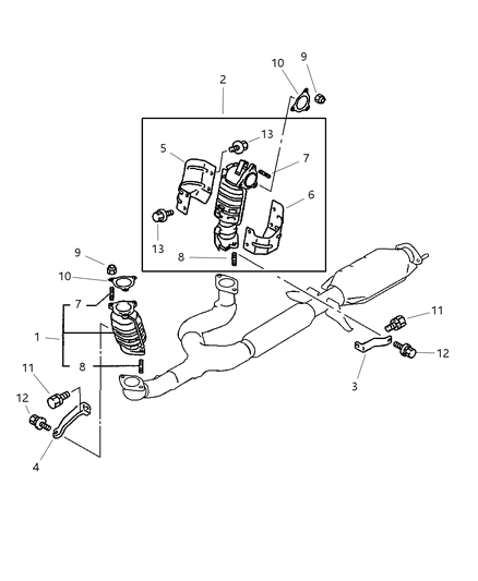 2001 Chrysler Sebring Catalytic Converter Diagram