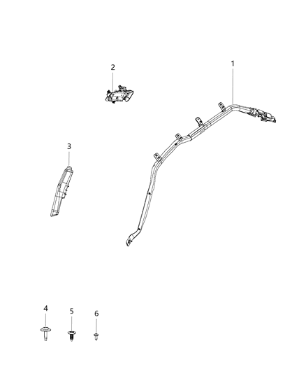 2020 Dodge Charger Air Bags, Side Diagram