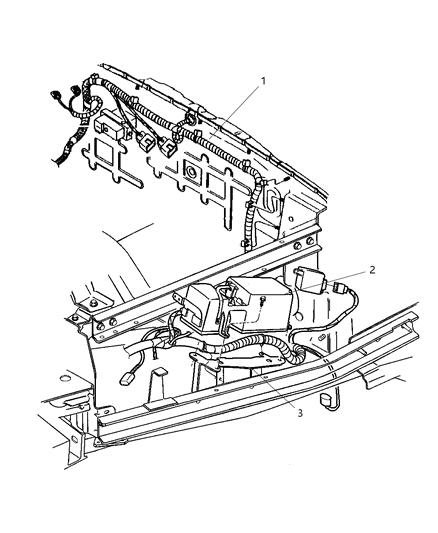 2002 Chrysler Prowler Wiring-HEADLAMP To Dash Diagram for 4865429AB