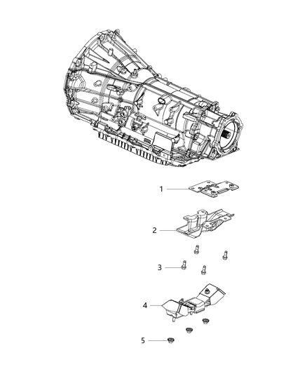 2019 Ram 1500 Transmission Support Diagram 2