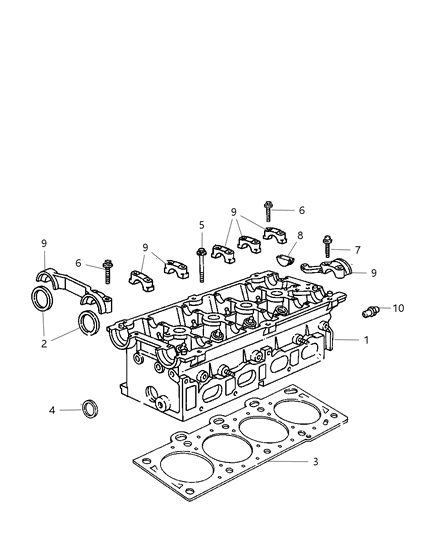 2010 Chrysler PT Cruiser Cylinder Head Diagram