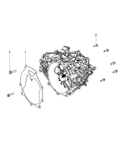 2009 Dodge Journey Mounting Bolts Diagram 1