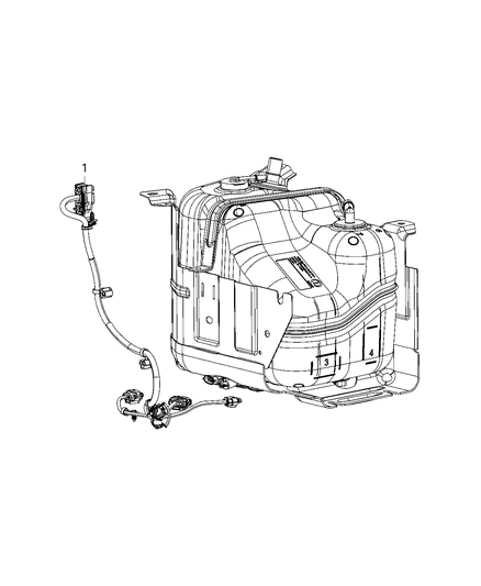 2021 Jeep Gladiator Wiring - Chassis & Underbody Diagram 1