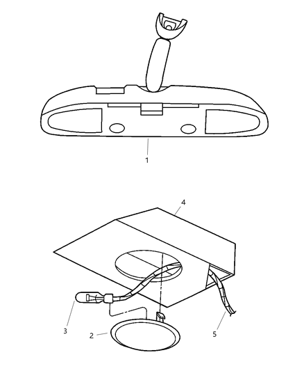 2001 Dodge Viper Courtesy Lamps Diagram