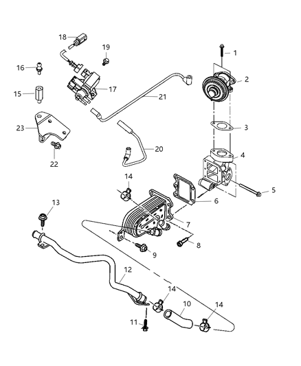 2007 Jeep Liberty EGR System Diagram 1