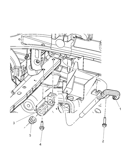 2011 Jeep Grand Cherokee Bracket-Tow Hook Diagram for 68068159AA