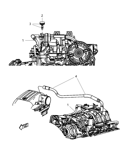 2009 Dodge Ram 3500 Crankcase Ventilation Diagram 1