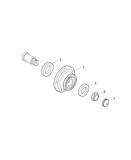 2015 Ram ProMaster City Rear Hub And Bearing Diagram