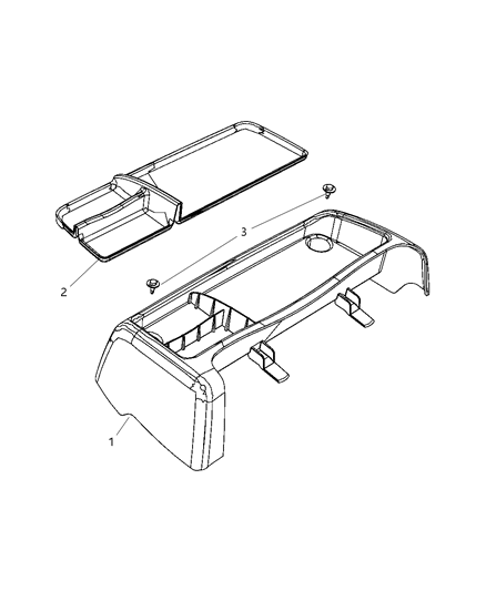 2010 Dodge Ram 1500 Floor Console Diagram 3