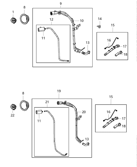 2011 Jeep Wrangler Door-Fuel Fill Diagram for 68141331AA