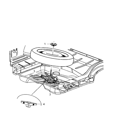 2011 Dodge Charger Jack Assembly & Tools Diagram