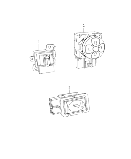 2015 Dodge Viper Switches - Seats Diagram