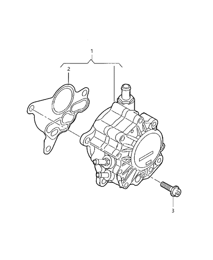 2009 Dodge Caliber Gasket-Fuel Pump Diagram for 68000630AB