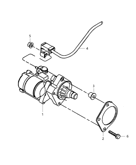 1998 Chrysler Concorde Starter - Engine Starter Motor Diagram