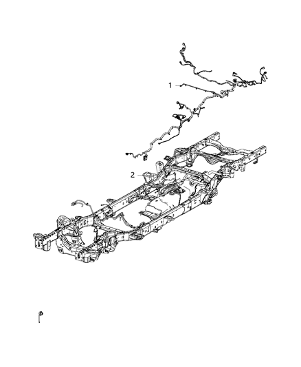 2020 Ram 1500 Chassis Diagram for 68445137AB