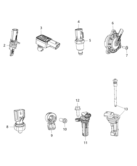 2014 Ram ProMaster 2500 Sensors, Engine Diagram 2