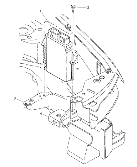 1998 Chrysler Cirrus Engine Controller Module Diagram for 4606302AI