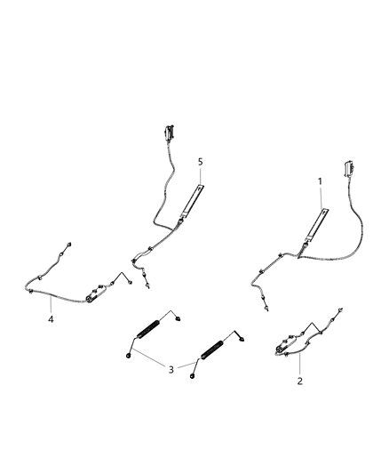 2018 Chrysler Pacifica Cable-Rear Seat Diagram for 68351713AA