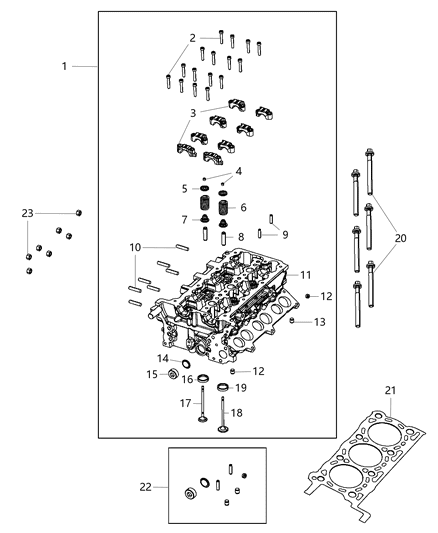 2017 Ram 1500 Cylinder Head & Cover Diagram 2