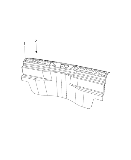 2021 Jeep Cherokee Liftgate Trim Panels And Scuff Plate Diagram 2