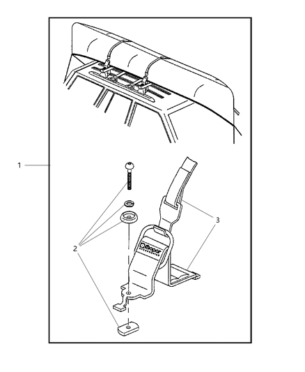 2007 Chrysler Aspen Carrier Kit - Canoe Diagram