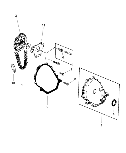 2002 Jeep Wrangler Timing Cover Diagram 2