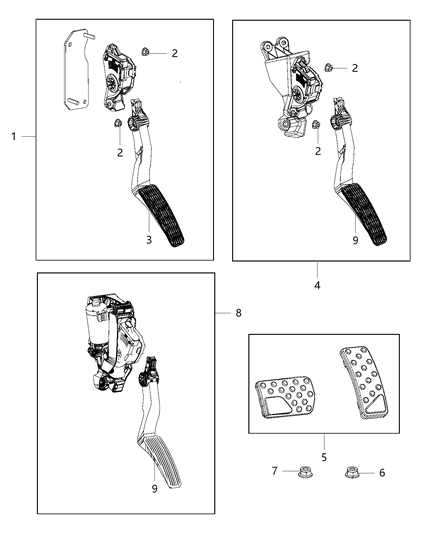 2013 Chrysler 300 Accelerator Pedal Diagram