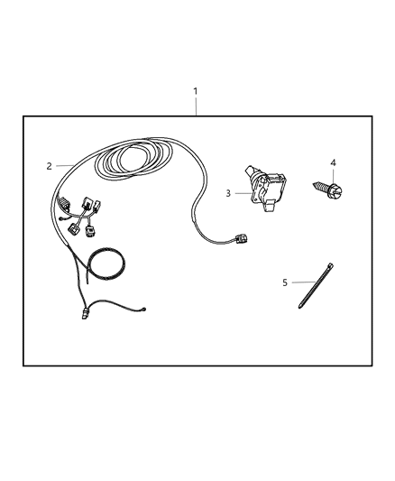 2009 Dodge Dakota Wiring-Trailer Tow - 7 Way Diagram for 82211640