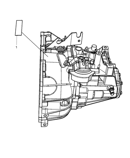 2014 Jeep Patriot Label Transmission Diagram