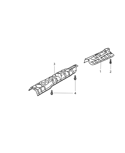 2005 Chrysler Sebring Coupe Heat Shields Diagram