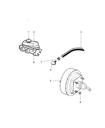 2001 Jeep Cherokee Master Cylinder & Booster Diagram