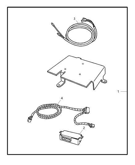 2005 Chrysler Pacifica Install Kit - Satellite Receiver Diagram