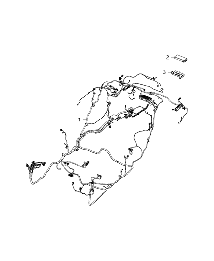 WIRING-BODY Diagram for 68384122AD