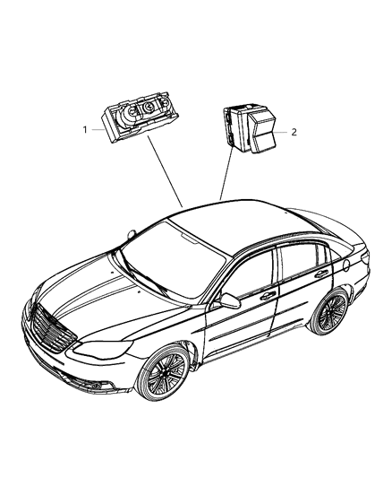 2013 Chrysler 200 Switches Body Diagram